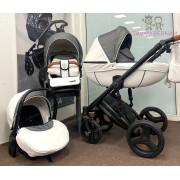 Verdi Orion universālie bērnu ratiņi 3in1 col.Eco White/Denim grey Verdi Orion universālie bērnu ratiņi 3in1 col.Eco White/Denim grey